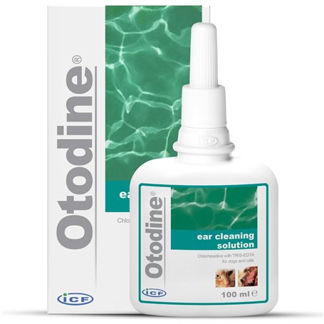 ICF Otodine | Nettoyant Oreille Chien et Chat | Nettoyant Auriculaire Assainissant pour Chien et Chat | Soin pour l'Hygiène et l