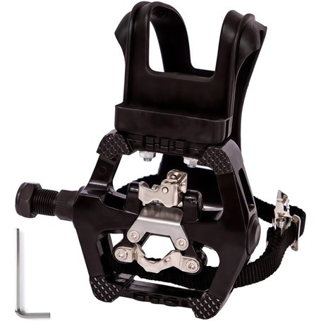 COZYROOMY Pedal SPD vélo Pédales avec Ceinture et Cage