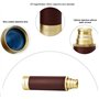 Laupha Télescope Pirate Rétro Monoculaire Zoomable 25x30 Vintage Longue Vue Enfant Lentille BAK-4 Imperméable Mini Télescope ave