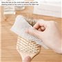 50pcs papier de nettoyage de cheveux de conception amovible, filet de nettoyage de brosse à cheveux, salon de coiffure de robe p