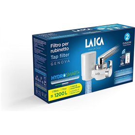 SISTEMA DE FILTRACIÓN PARA EL GRIFO MODELO GENOVA DURACIÓN: 1.200 LITROS 2 POSICIONES: 1-FILTRADA 1- NO FILTRADA (FILTRA METALES