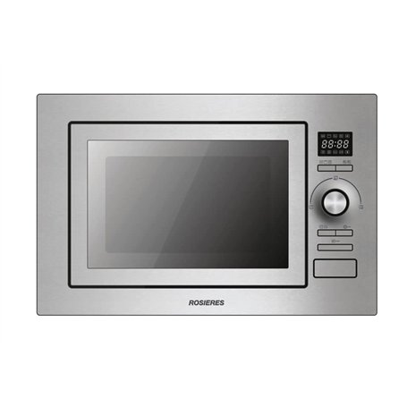 Micro ondes Grill Encastrable Rosieres RMG28/1IN - Micro-Ondes + Grill Intégrable Inox - 28 litres - 900 W