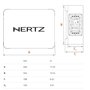 Hertz CBA 250 – Subwoofer amplifié 250 mm en Caisson Bass-Reflex, 500W Peak, ampli Classe AB intégré avec Grille de Protection
