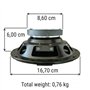 2 PHONOCAR SELECTION 02086 woofer Haut-parleurs 16,50 cm 165 mm 6,5" diamètre 70 Watts rms 180 Watts Max Paire impédance 4 ohms 