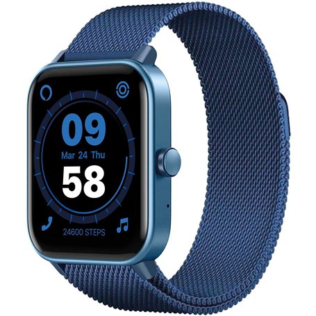 SMARTY2.0 - Smartwatch SW038F - Bleu Clair - Assistant Vocal Alexa intégré