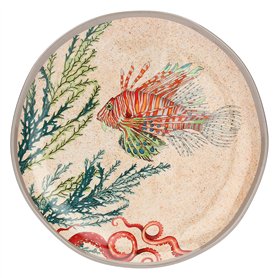 THUN Sea Life by Rose & Tulipani Rose & Tulipani Lot de 2 assiettes à salade en mélamine 100