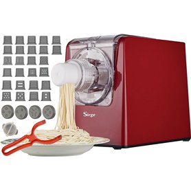 Sirge PASTAMAG30 Machine à pâtes 300 W - 30 Trafile - jusqu'à 900 g de pâte - Extrusion verticale et horizontale - Accessoires i