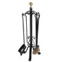 Set cheminée accessoires équipements pour cheminée cheminée fer forgé 65 cm
