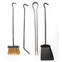 Set cheminée accessoires équipements pour cheminée cheminée fer forgé 65 cm