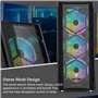 HDYD Boitier ATX Rose Gaming Case, Mid-Tower PC Gaming Case ATX/M-ATX/ITX - USB E/S Avant 3.0 Port - Panneaux Latéraux en Acryli