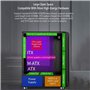 HDYD Boitier ATX Rose Gaming Case, Mid-Tower PC Gaming Case ATX/M-ATX/ITX - USB E/S Avant 3.0 Port - Panneaux Latéraux en Acryli