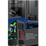 HDYD Boitier ATX Rose Gaming Case, Mid-Tower PC Gaming Case ATX/M-ATX/ITX - USB E/S Avant 3.0 Port - Panneaux Latéraux en Acryli