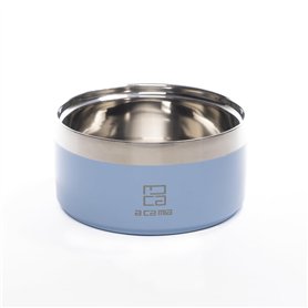 A CA MIA Gamelle pour Chien et Chat « Patera Line » en Acier Inoxydable hypoallergénique avec Chambre à Double Couche pour Alime