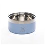 A CA MIA Gamelle pour Chien et Chat « Patera Line » en Acier Inoxydable hypoallergénique avec Chambre à Double Couche pour Alime