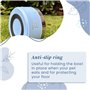 A CA MIA Gamelle pour Chien et Chat « Patera Line » en Acier Inoxydable hypoallergénique avec Chambre à Double Couche pour Alime