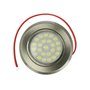 Mini projecteur à LED encastré 12V 24V 3W, tactile marche/arrêt et gradateur directement à partir du projecteur lui-même (Nickel