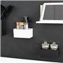 KalaMitica - Boîte magnétique "Gea", porte-objets pour tableau magnétique et autres surfaces métalliques - Design moderne, blanc