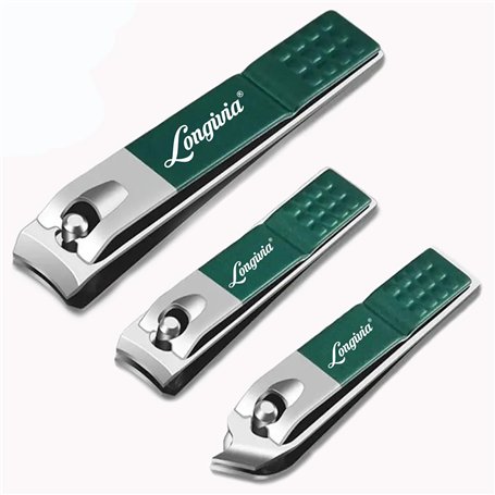 Kit de 3 Coupe Ongles Professionnel en Acier Inoxydable Taille Ongle Pied et Doigt - Pince Coupe Ongle pour Homme et Femme Outil