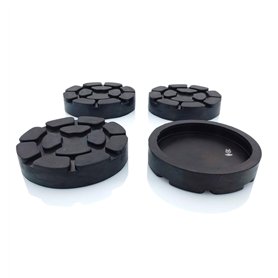 TYGERIX® Lot de 4 tampons à oreillette à colonnes de 100 mm | parfaite adhérence | excellente adhérence | anti-vibrations | pour