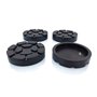 TYGERIX® Lot de 4 tampons à oreillette à colonnes de 100 mm | parfaite adhérence | excellente adhérence | anti-vibrations | pour