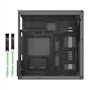 Nuwo Eguera A122 Boîtier Compact MicroATX pour Ordinateur de Bureau Mini Tour 0,6 mm SPCC, USB 3.0, Panneaux latéraux en Maille,