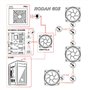 Nuwo Rodan R603 Noir Boîtier PC Gaming Mid Tower ATX, Micro-ATX, Mini-ITX, 4 Ventilateurs LED ARGB adressables de 120 mm préinst
