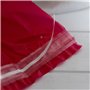 Orkidea jupe de table avec tulle - Fabriquée en Italie - Dimensions : 74 x 420 cm (rouge)
