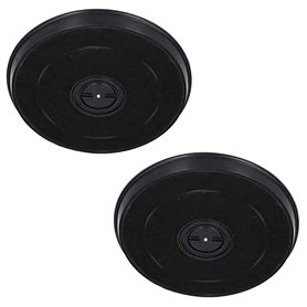 2 filtres hotte à Charbon Actif Compatible avec Faber diamètre 23 cm