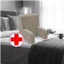 Coussin de Lecture, orthopédique ou Fauteuil sanitaire, avec Tissu déhoussable et Lavable. Fauteuil de lit pour Personnes âgées 