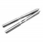 Kit de fixation (8 pièces) pour lavabo suspendu vis/goujon Ø10x120mm à double filetage - cheville E12 évier sanitaire béton briq