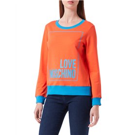Love Moschino Logo Box Print and Color Contrast Ribs Maillot de survtement