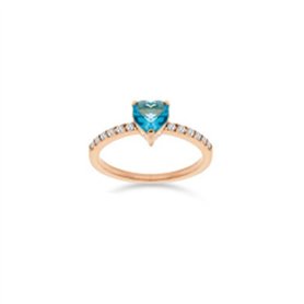 Bague Femme LIU JO LJ2440M16 16 Or rose Bleu