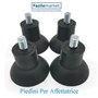 4 pieds grand goujon Ø8 h35 pour trancheuse en caoutchouc