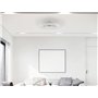 BEPER P206VEN640 Ventilateur de plafond avec éclairage LED, 40W, 3 Vitesses sélectionnables, Minuterie programmable, Ventilateur
