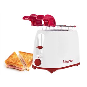 BEPER P101TOS100 Grille-Pain avec Pinces en Acier Inoxydable
