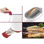 BEPER P101TOS100 Grille-Pain avec Pinces en Acier Inoxydable, 7 Niveaux de Brunissement, Ramasse-Miettes, 2 Fentes Larges