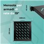 Mach Power Étagère Amovible pour armoires en Rack 19" - Profondeur, Noir - Robuste, Polyvalent et Gain de Place - Idéal pour Les