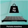Mach Power Étagère Amovible pour armoires en Rack 19" - Profondeur, Noir - Robuste, Polyvalent et Gain de Place - Idéal pour Les