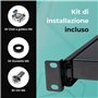 Mach Power Étagère Amovible pour armoires en Rack 19" - Profondeur, Noir - Robuste, Polyvalent et Gain de Place - Idéal pour Les