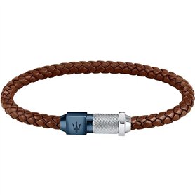 Bracelet Homme Maserati LOGO Cuir Marron