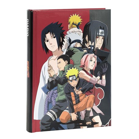Franco Cosimo Panini NARUTO Agenda scolaire journalier 12 mois pour enfants et adolescents avec couverture rembourrée et 320 pag