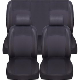 Susy Shop Housses de siège universelles Kit Avant et Arrière Diverses couleurs Soft Confortable Respirant Protection pour Sièges