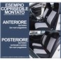 Susy Shop Housses de siège universelles Kit Avant et Arrière Diverses couleurs Soft Confortable Respirant Protection pour Sièges