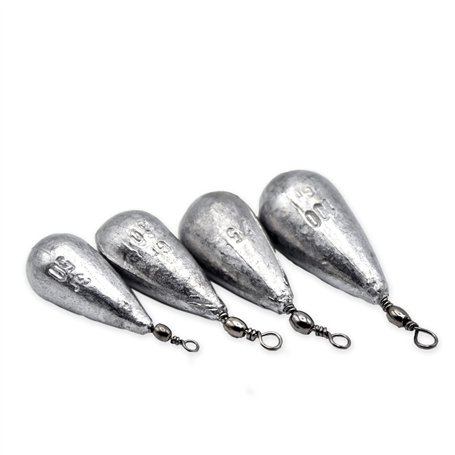 Sbirulino® Kit Plomb Poire avec Émerillon pour Pêche