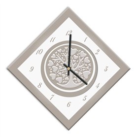 Horloge Murale recouverte de Papier laminé Mat - Convient pour Salon