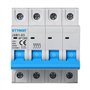 Disjoncteurs Thermique-magnétique pour Protection 4P 63A 220V 380V Salvavita 4 Modules DIN Ettroit JXB1-63-4P-63A
