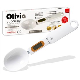 IPEA Balance à Cuillère Numérique pour Mesurer le Poids des Aliments en Cuisine - Précision de 1 g à 500 g - Balance électroniqu