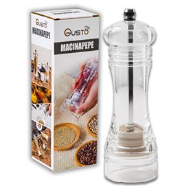 IPEA Moulin à Poivre manuel en Bois Transparent pour Poivre