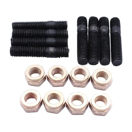 PGVXEM Lot de 8 écrous et Goujons de collecteur d'échappement M8 x 30 mm