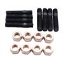 PGVXEM Lot de 8 écrous et Goujons de collecteur d'échappement M8 x 30 mm